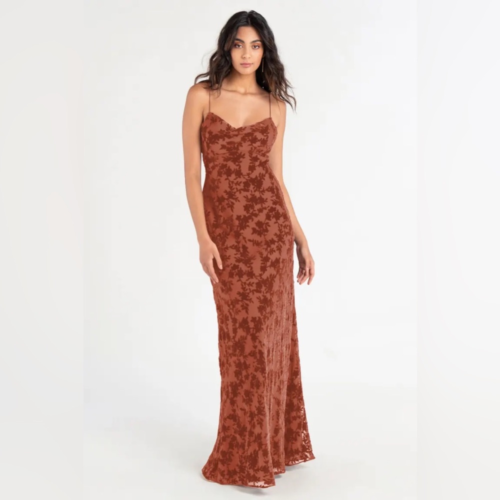 Anthropologie BHLDN x Jenny Yoo Rory Velvet Dress Gown